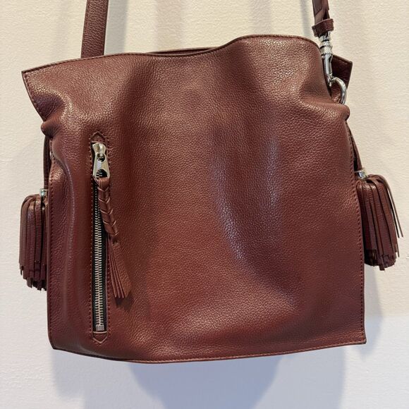 Oryany Tote Purse Leather Wine Bag Tassel Shoulder Crossbody Convertible Strap - Picture 14 of 14